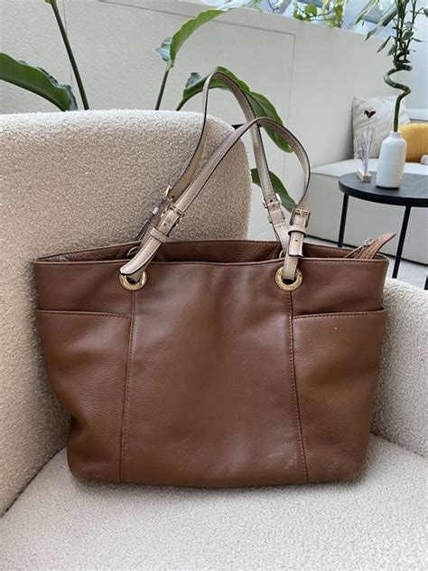 michael kors tasche schwarz braun nappaleder|Designer.